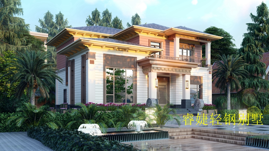 農村建房兩層輕鋼別墅得多少錢?